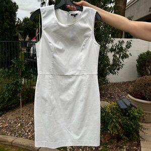 Theory White Sleeveless Dress